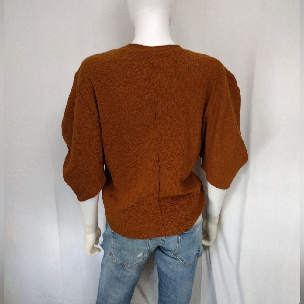 Zara Pumpkin Spice Top - Picture 3 of 7